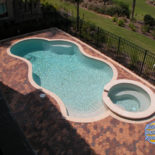 Nice Pool with Round Curves and Features
