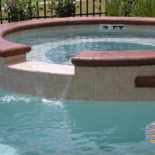 Spill Over Water Feature into Pool