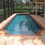 Roman Style Pool Shape with Unique Pavers