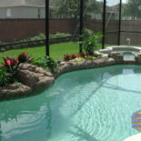 Custom Pool with Landscaping and Spa